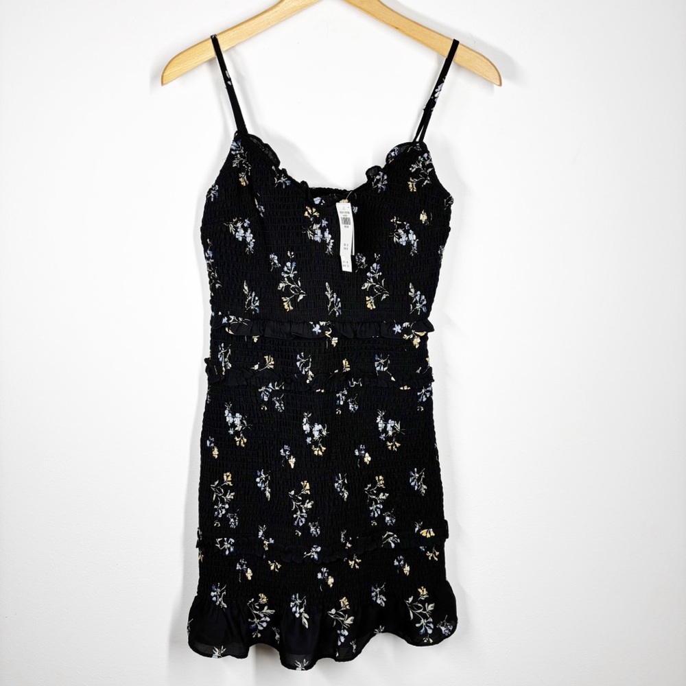 NWT Abercrombie & Fitch Ruched Floral Dress